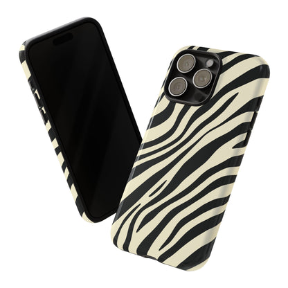 Modern Neutral Zebra Print Phone Case