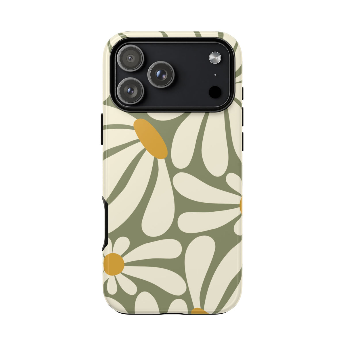Retro Green Daisy Pattern #1 Phone Case - Green Phone Case - iPhone 18 Pro Max / Glossy