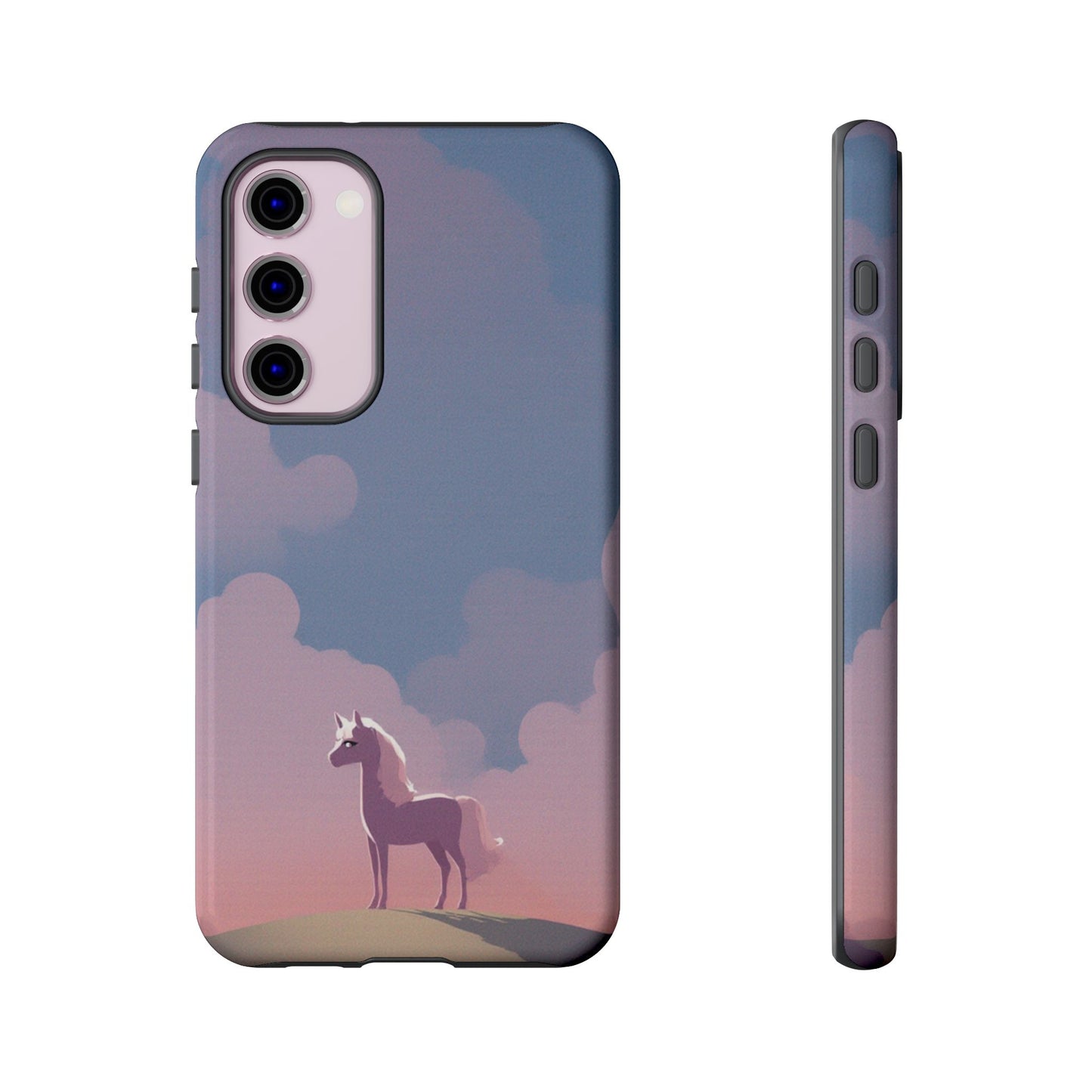 Samsung Galaxy S23 Plus / Glossy Phone Case - Pony & Cloud Design Phone Case