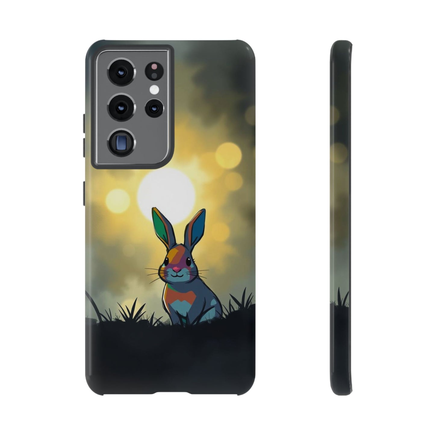 Samsung Galaxy S21 Ultra / Glossy Phone Case - Gothic Rabbit Moody Design Phone Case