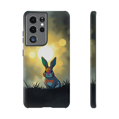 Samsung Galaxy S21 Ultra / Glossy Phone Case - Gothic Rabbit Moody Design Phone Case