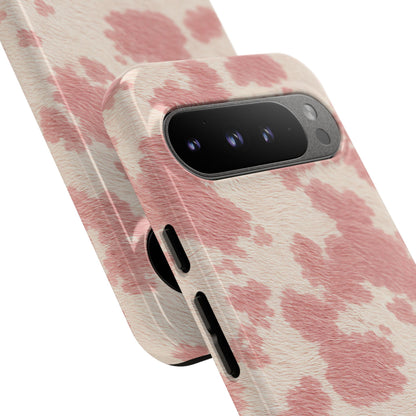 Pretty Blush Cow Print Phone Case
