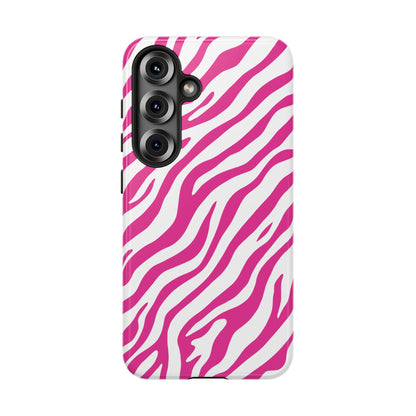 Stylish Hot Pink Zebra Print Phone Case