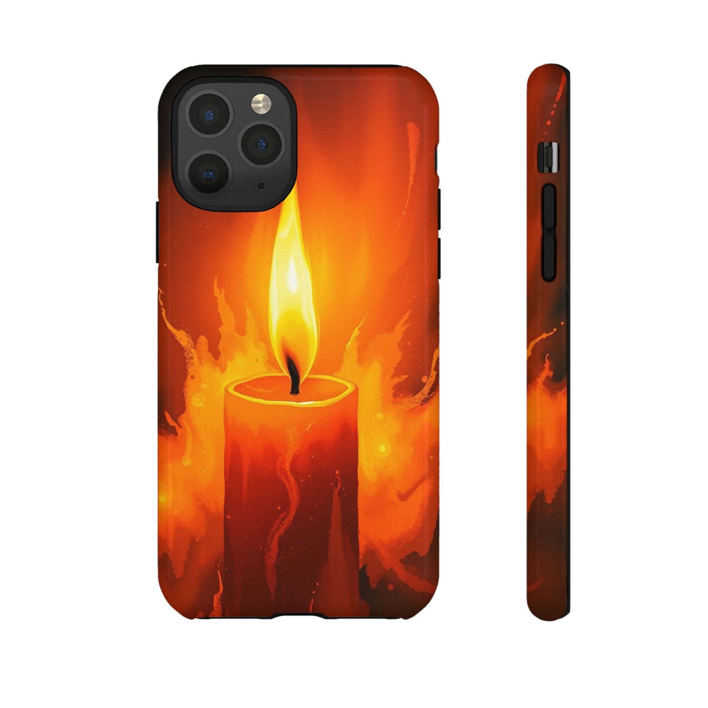 iPhone 11 Pro / Glossy Phone Case - Red Candle Phone Case