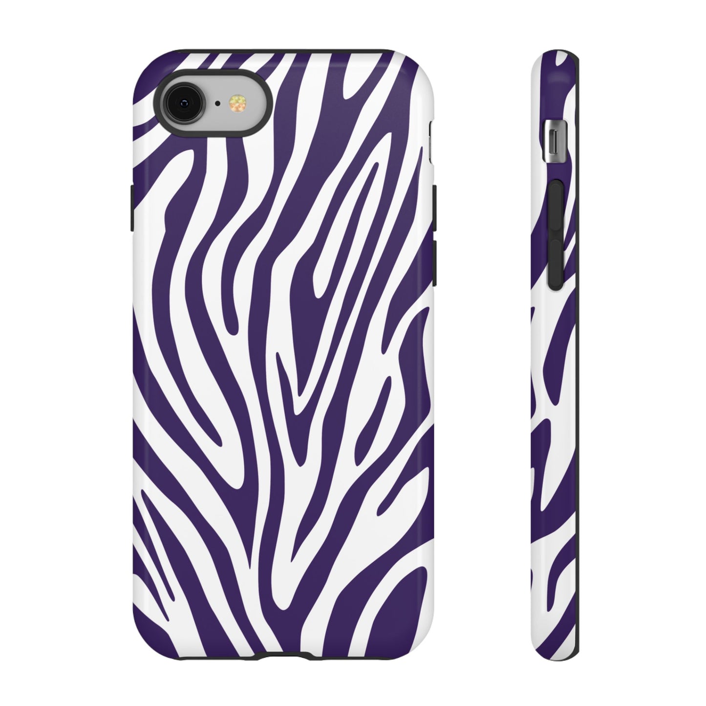 Graphic Purple Tiger Print Phone Case