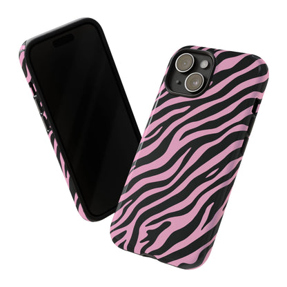 Stylish Blush Zebra Print Phone Case