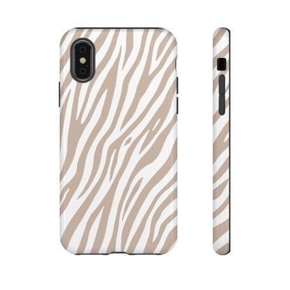 Oatmeal Tiger Print Phone Case