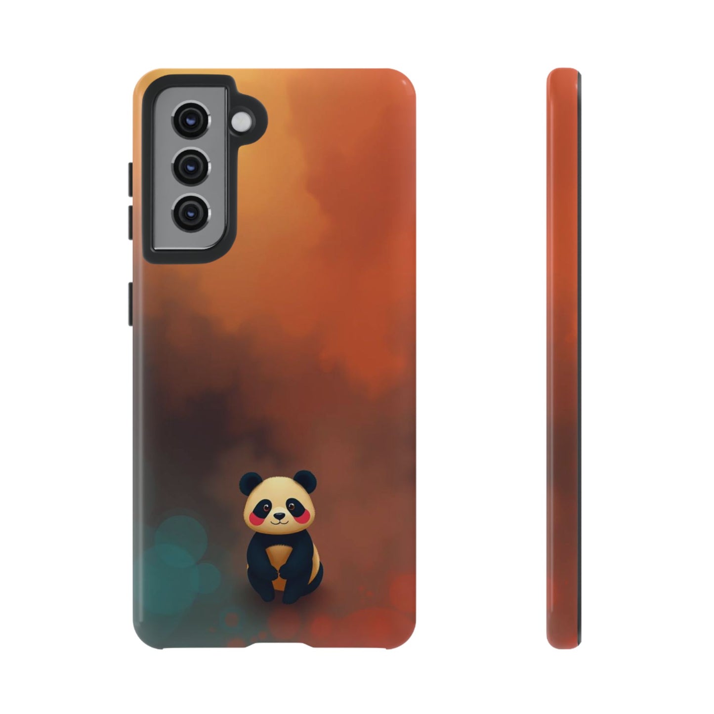 Samsung Galaxy S21 / Glossy Phone Case - Cute Colourful Panda Design Phone Case