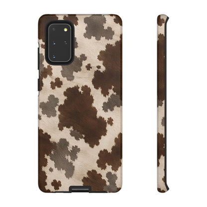 Stylish Mocha Cow Print Phone Case