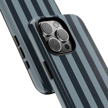 Dark Blue Stripe Pattern Phone Case - Blue Phone Case