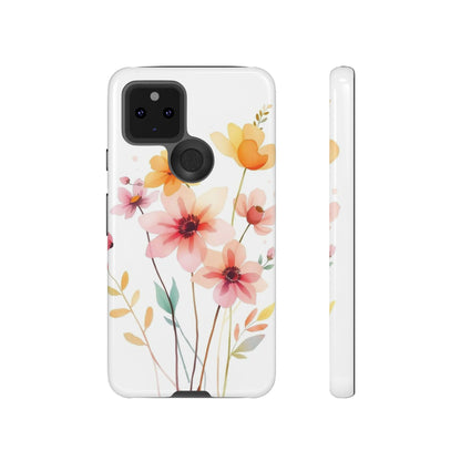 Boho Chic Watercolour Blooms Design Phone Case