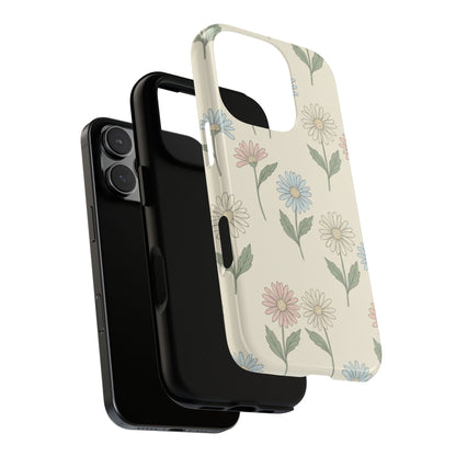 Pretty Pastel Daisy Pattern Phone Case