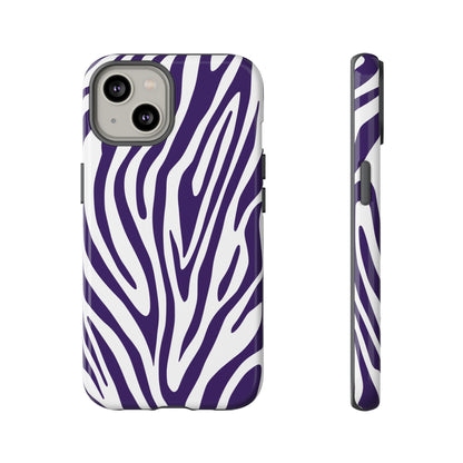 Graphic Purple Tiger Print Phone Case
