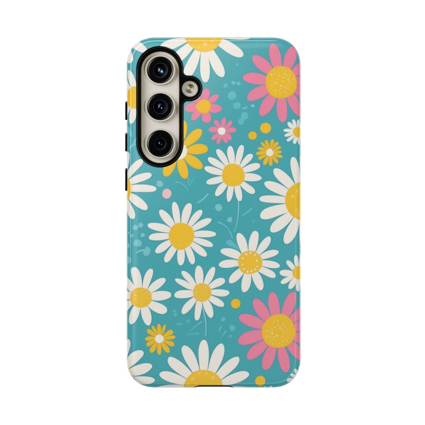 Samsung Galaxy S24 Plus / Glossy Phone Case - Daisies Floral Pattern 5 Phone Case