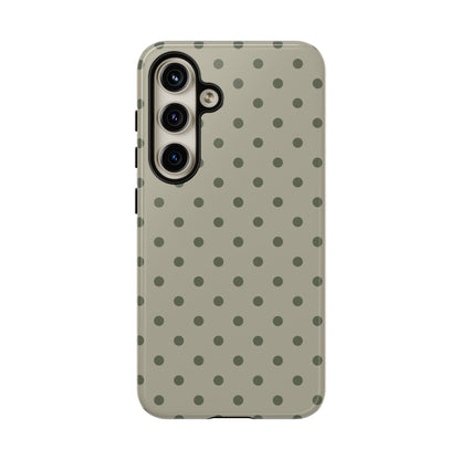 Green & Dark Green Dot Pattern Phone Case