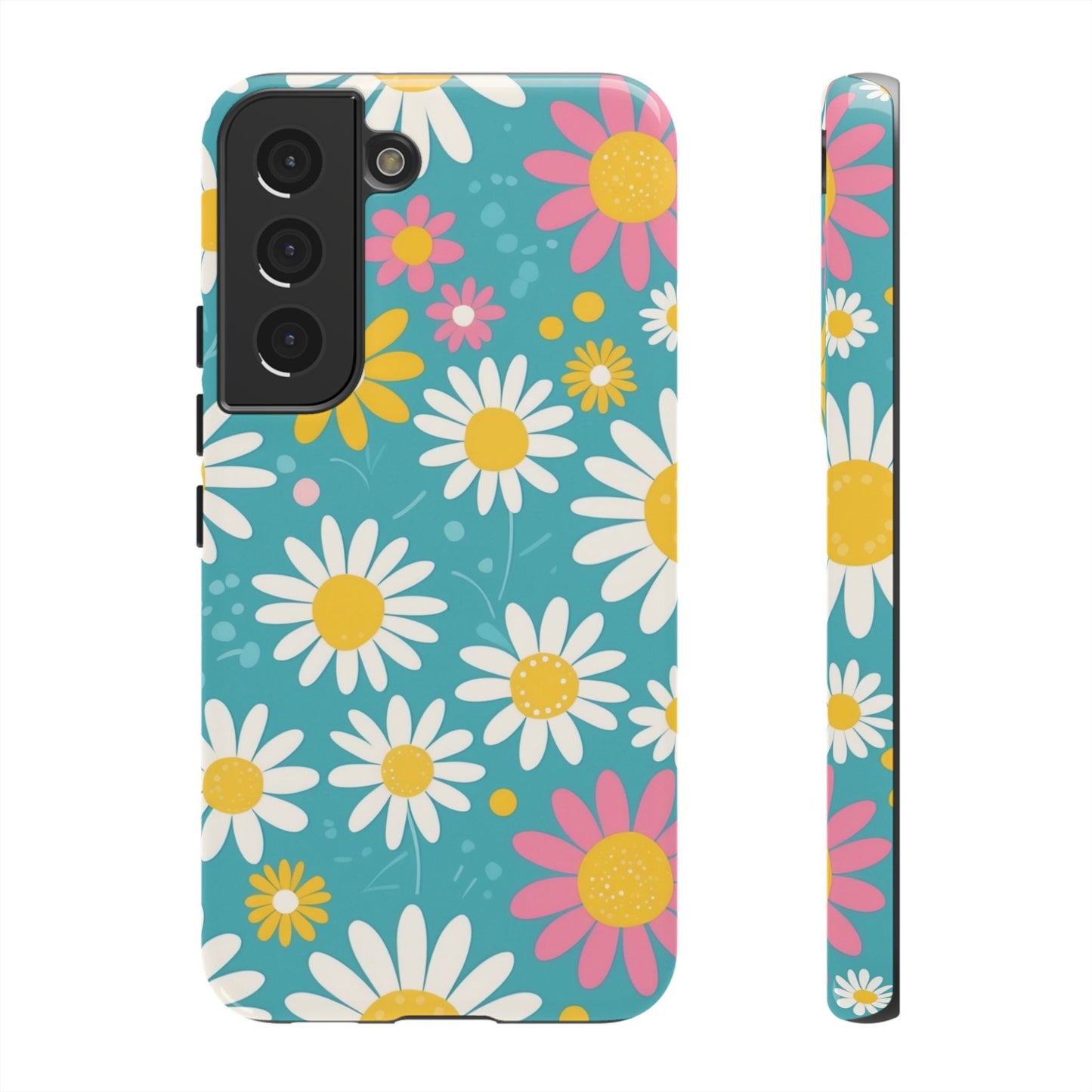 Samsung Galaxy S22 / Glossy Phone Case - Daisies Floral Pattern 5 Phone Case