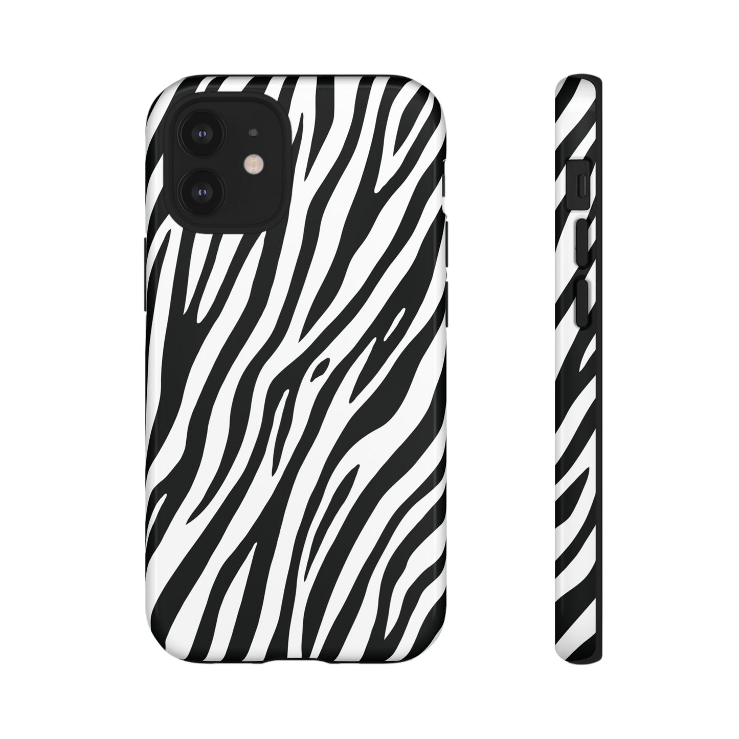 Monochrome Tiger Print Phone Case