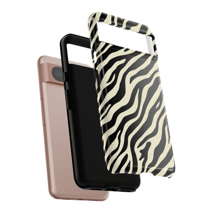 Chic Ivory Zebra Print Phone Case