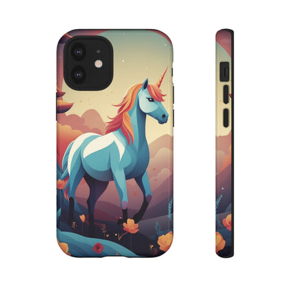 Stylised Unicorn Design Phone Case - Multicolor Phone Case - iPhone 12 Mini / Glossy