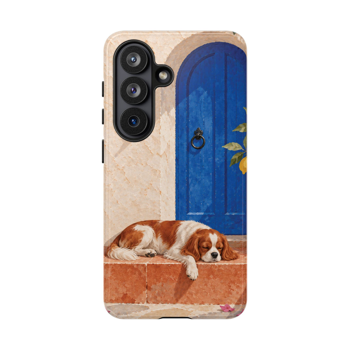 Cavalier King Charles Spaniel Blue Door Siesta Phone Case - Multicolor Phone Case - Samsung Galaxy S26 / Glossy
