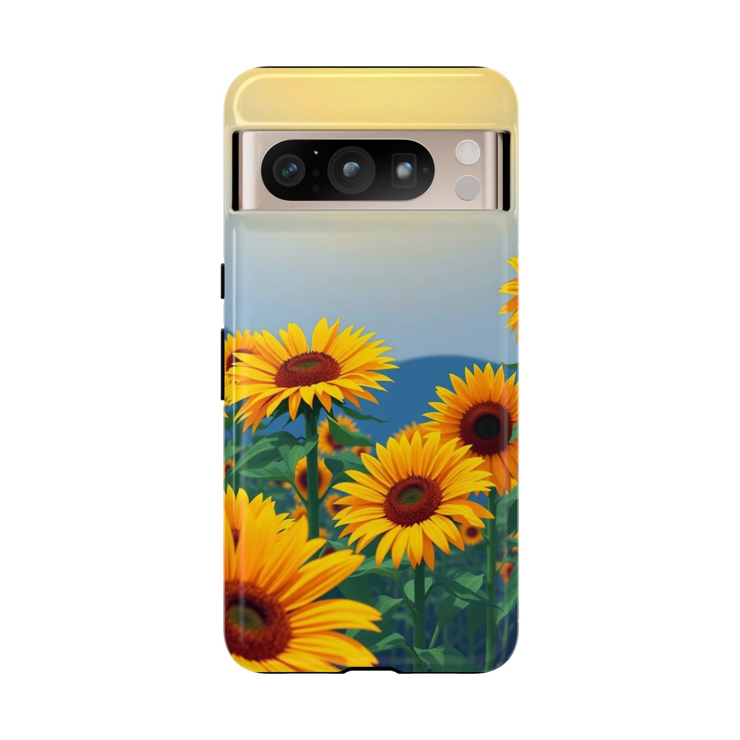 Google Pixel 8 Pro / Glossy Phone Case - Sunflowers Design Phone Case