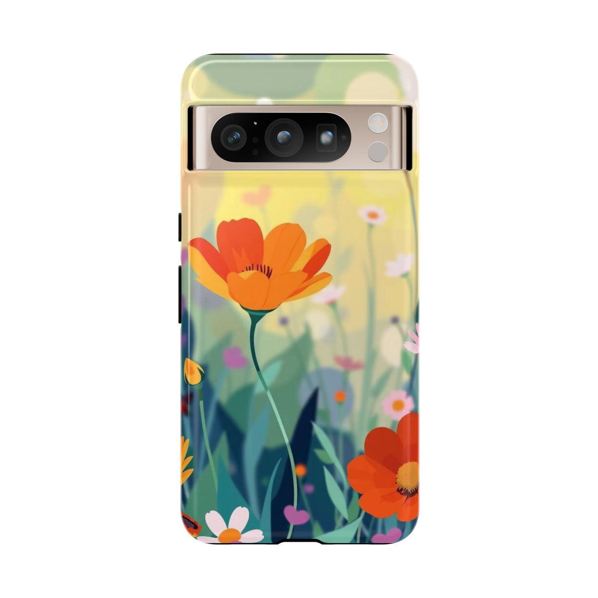 Pop Art Style Wildflower Design Phone Case - Multicolor Phone Case - Google Pixel 8 Pro / Glossy