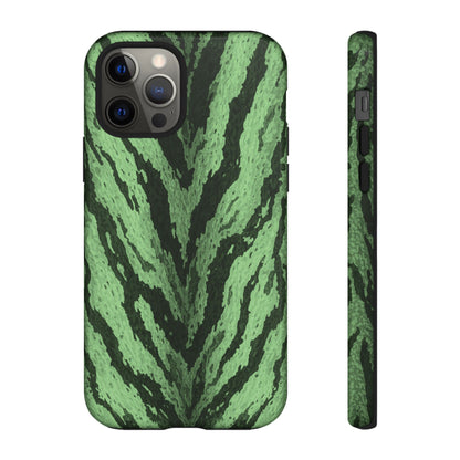 Sage Tiger Print Phone Case