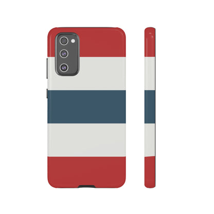 Samsung Galaxy S20 FE / Glossy Phone Case - Red White & Blue Horizontal Stripe Pattern Phone Case