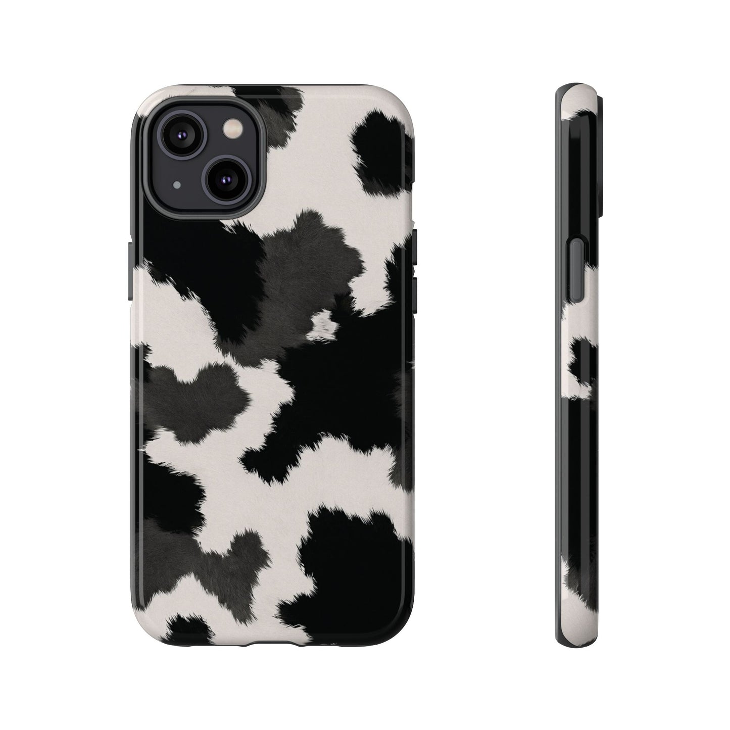 Modern Monochrome Cow Print Phone Case