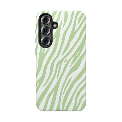 Mint Tiger Print Phone Case