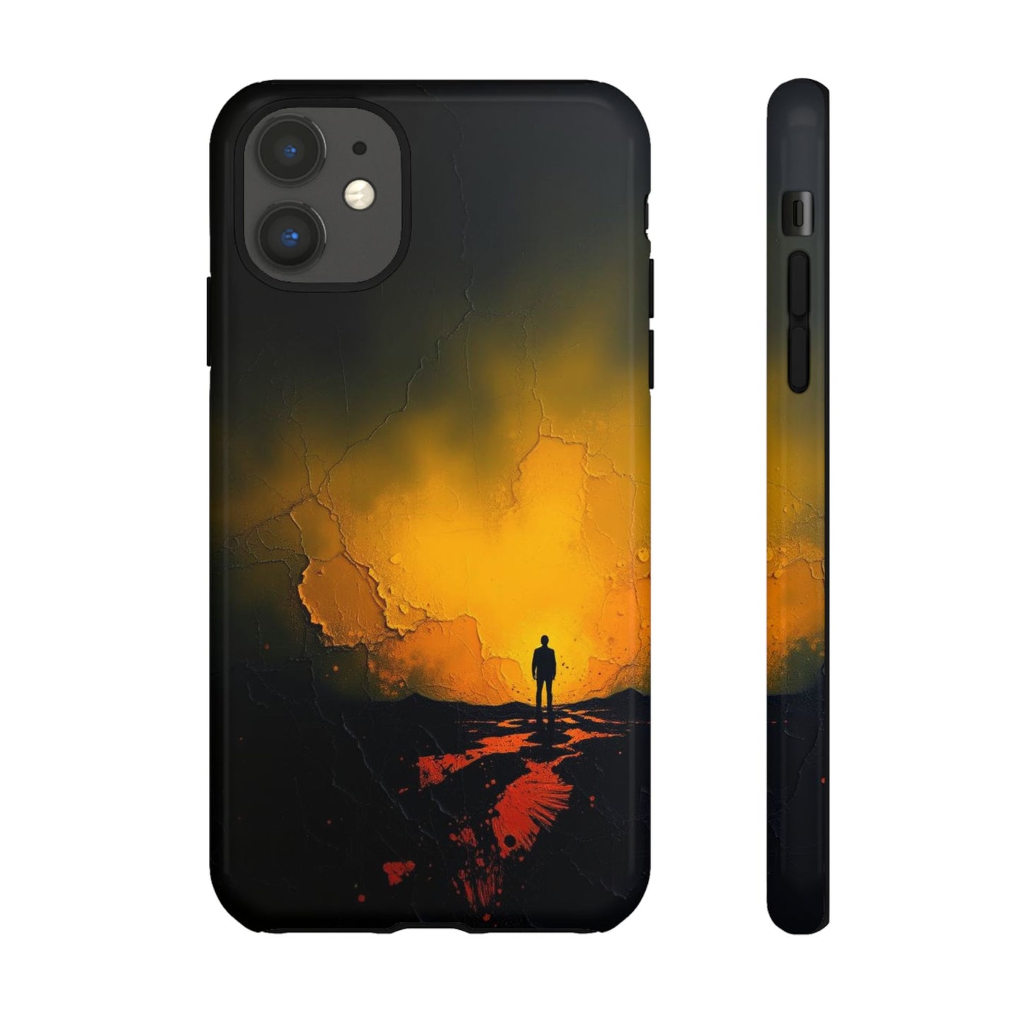 Acrylic Mysterious Figure Phone Case