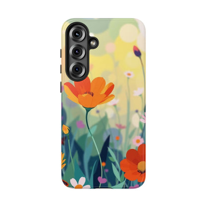 Pop Art Style Wildflower Design Phone Case - Multicolor Phone Case - Samsung Galaxy S25 Plus / Glossy