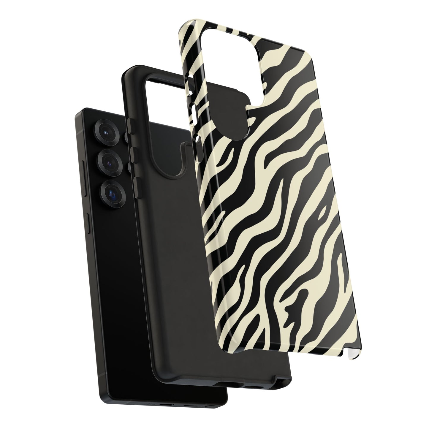 Chic Ivory Zebra Print Phone Case