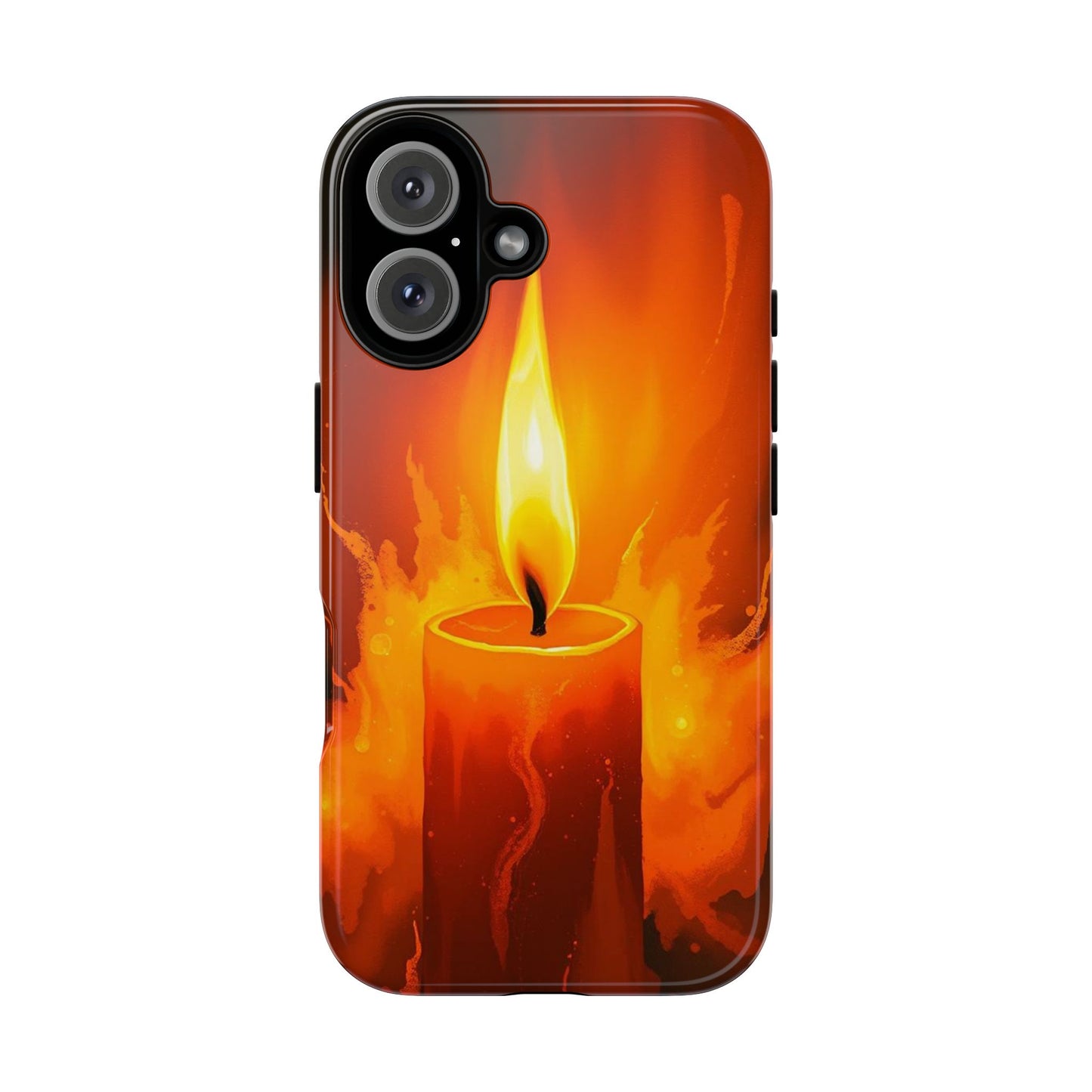 iPhone 16 / Glossy Phone Case - Red Candle Phone Case