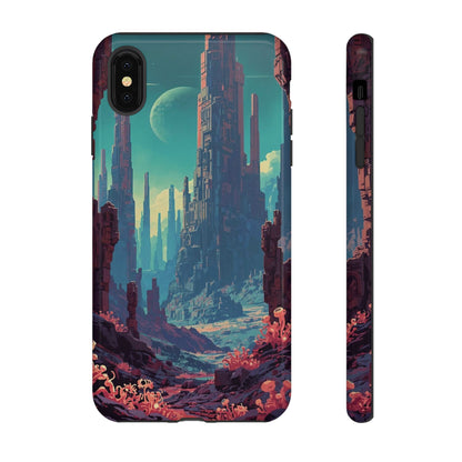 Alien Monolith Valley Sci-fi Phone Case - Pink Phone Case - iPhone XS MAX / Glossy