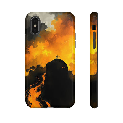 iPhone XS / Glossy Phone Case - Gothic Watercolour Scene Phone Case