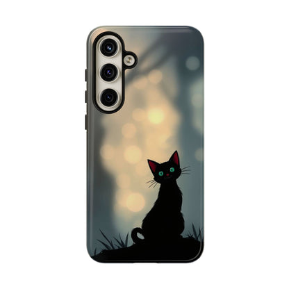 Gothic Cat Design Phone Case - Multicolor Phone Case - Samsung Galaxy S24 Plus / Glossy