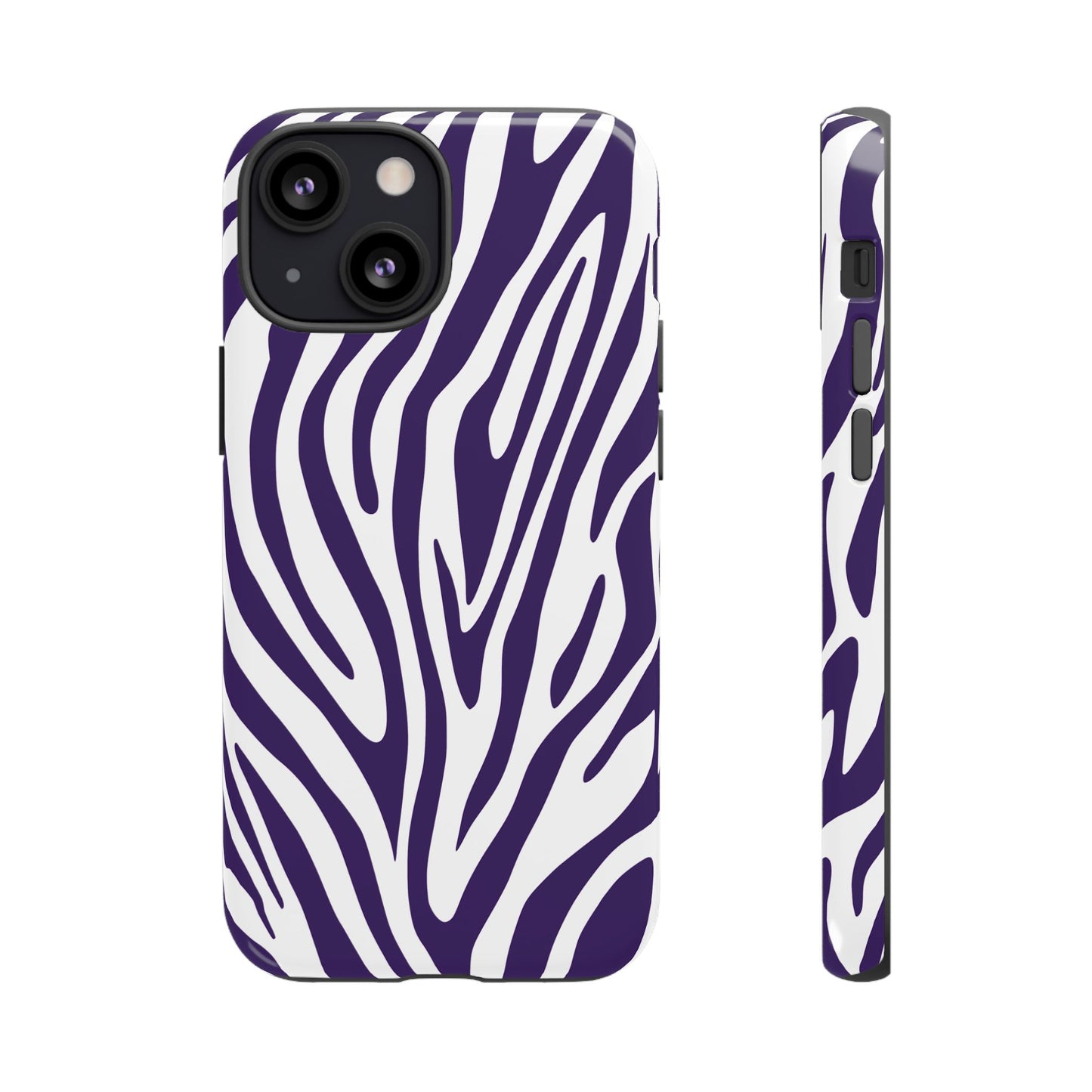 Graphic Purple Tiger Print Phone Case