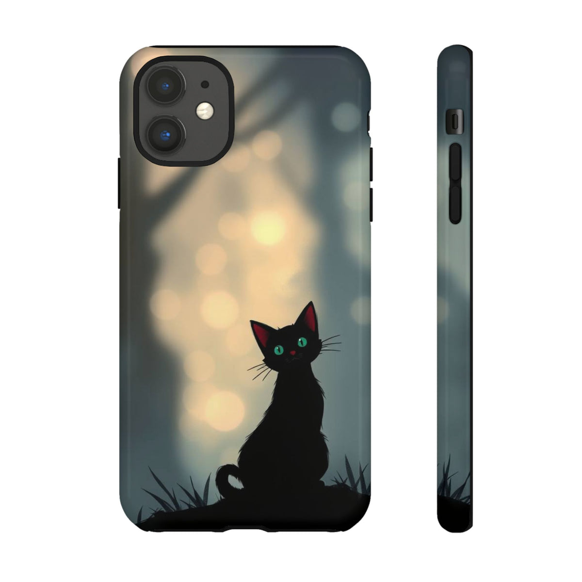 Gothic Cat Design Phone Case - Multicolor Phone Case - iPhone 11 / Glossy