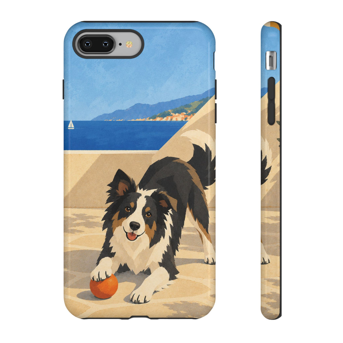 Border Collie One More Throw Phone Case - Multicolor Phone Case - iPhone 8 Plus / Glossy
