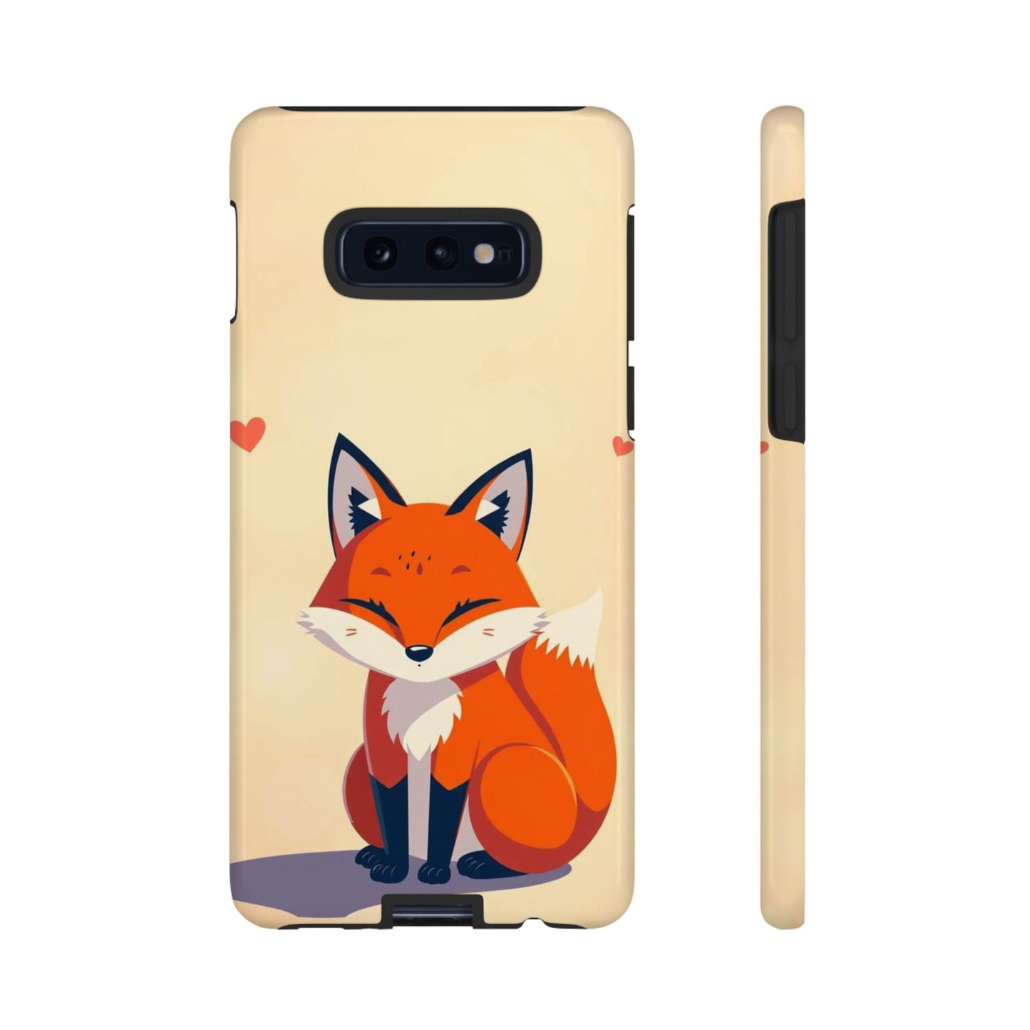 Samsung Galaxy S10E / Glossy Phone Case - Cute Fox Design Phone Case