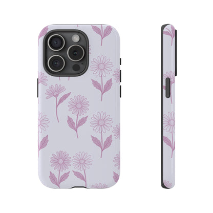 Pretty Lilac Daisy Pattern Phone Case