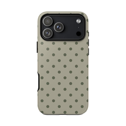 Green & Dark Green Dot Pattern Phone Case