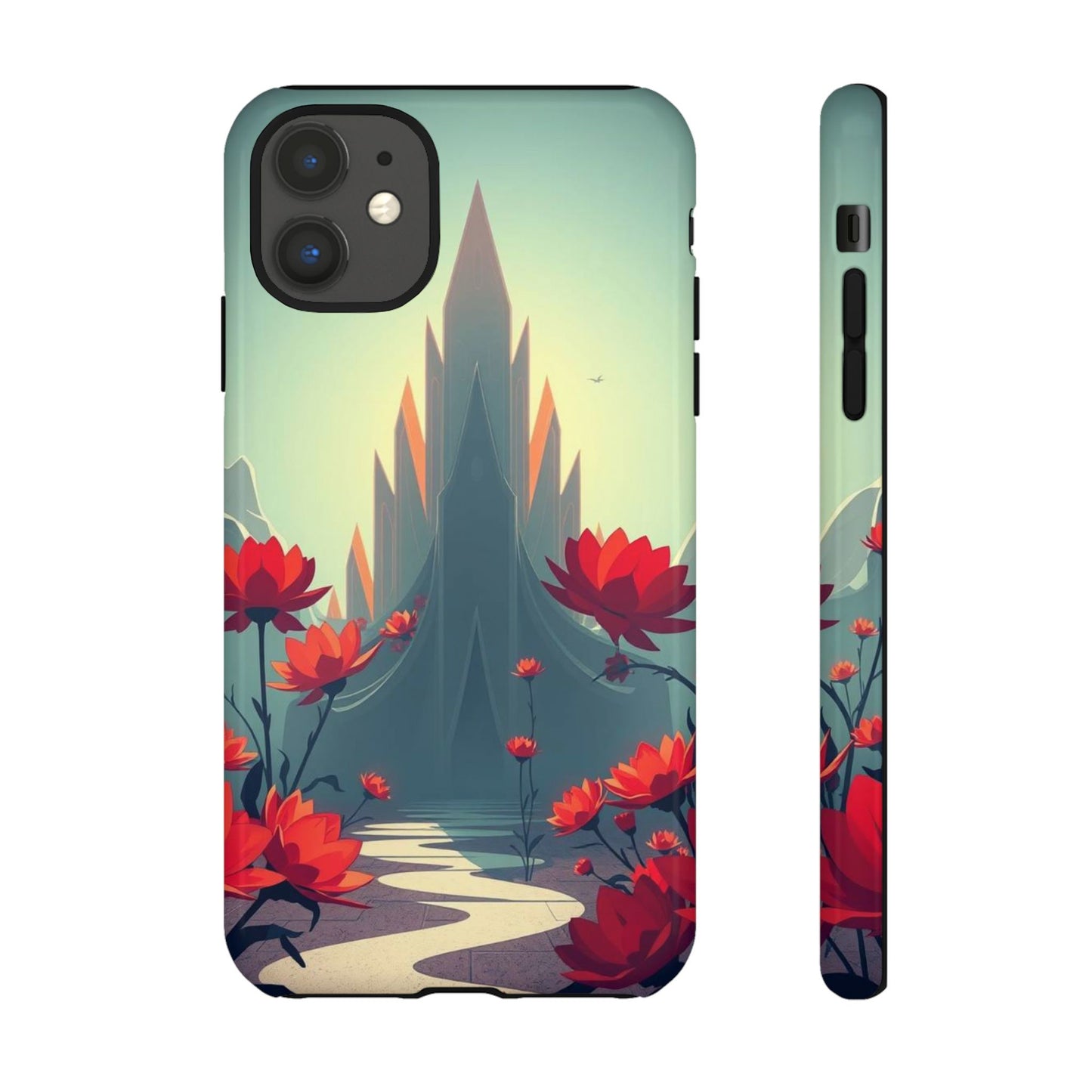 iPhone 11 / Glossy Phone Case - Gothic Alien Garden Design Phone Case