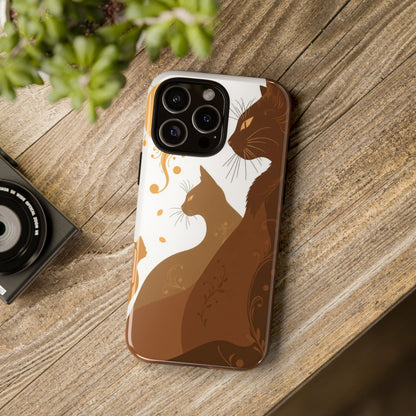 Abstract Cat Pattern Design Phone Case - Multicolor Phone Case