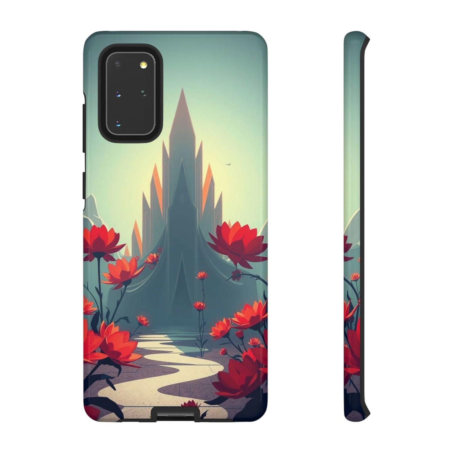 Samsung Galaxy S20+ / Glossy Phone Case - Gothic Alien Garden Design Phone Case