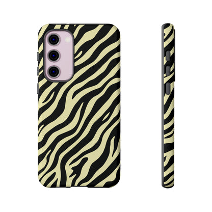 Stylish Neutral Zebra Print Phone Case