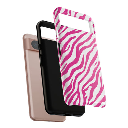 Stylish Hot Pink Zebra Print Phone Case