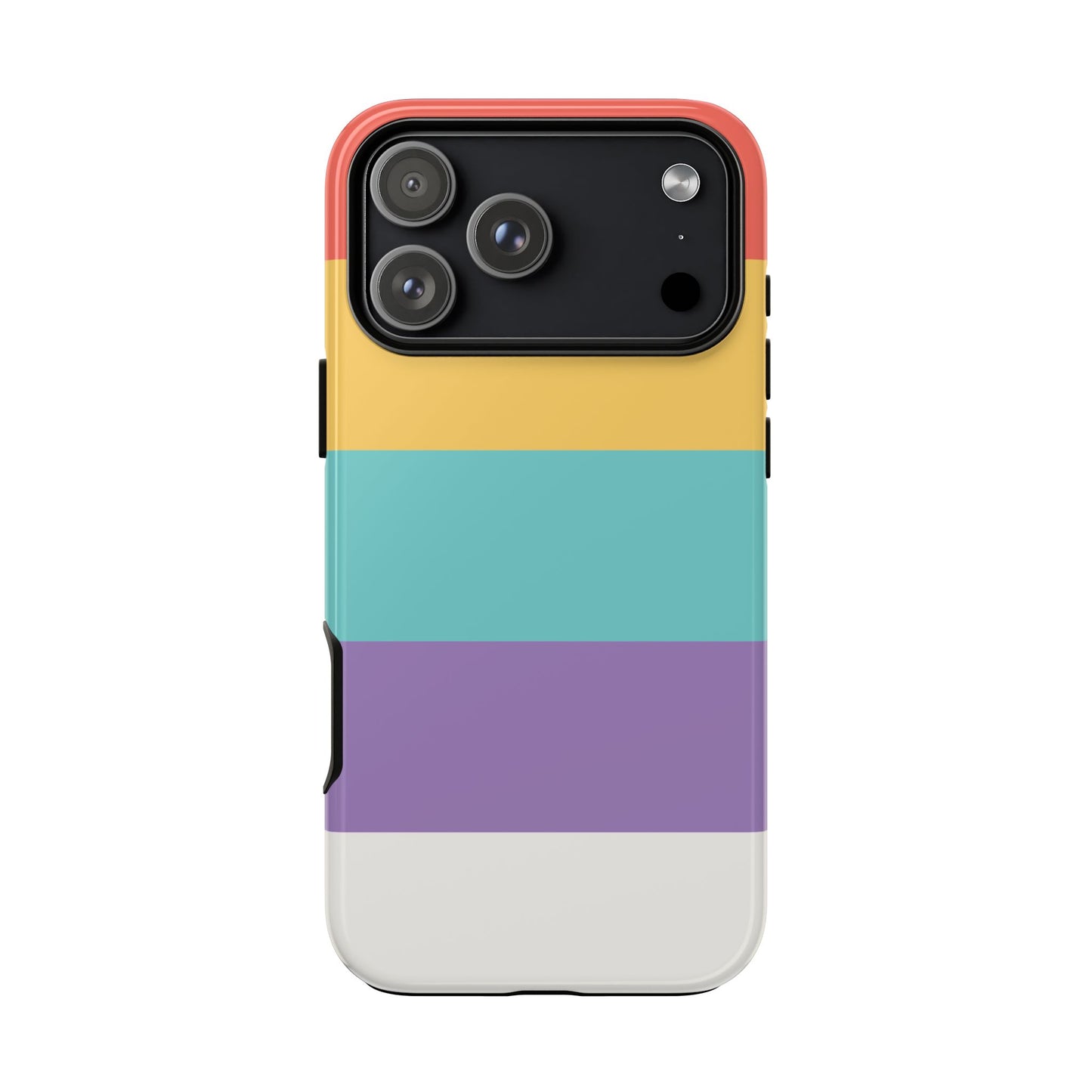 Pastel Rainbow Stripe Pattern Phone Case - Phone Case - iPhone 17 Pro Max / Glossy
