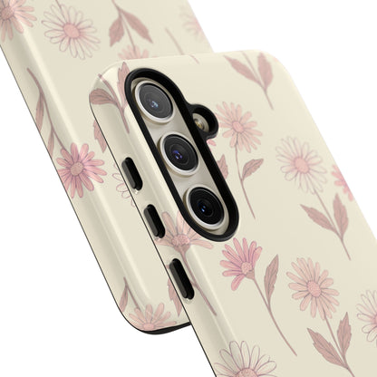 Pretty Blush Daisy Pattern Phone Case